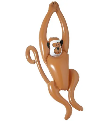 Inflatable Swinging Monkey - 90cm Fancy Dress Party Prop Blow Up Pool Reusable • £5.99
