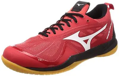 MIZUNO Badminton Shoes WAVE FANG ZERO Wide 71GA1990 Red Black US7(25cm) • $99.75