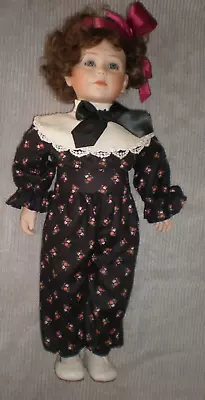 21  Porcelain Doll Thelma Resch 1986 Michelle Bcb 1991 Pretty Prnt Jumper Rare? • $50