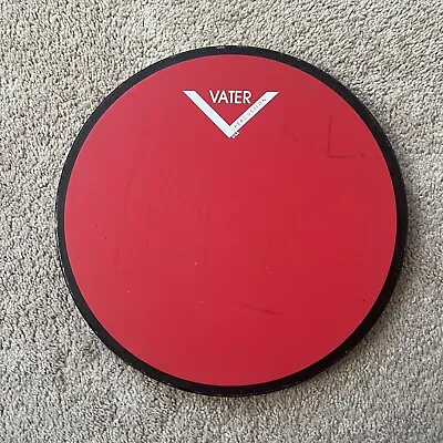 $24.95 • Buy Vater Practice Drum Pad Red And Black 12”