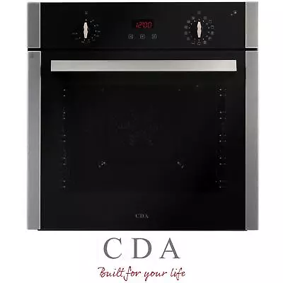 CDA SC360SS 60cm Pyrolytic 13 Function 65L Built-in Single Electric Fan Oven • £274.99