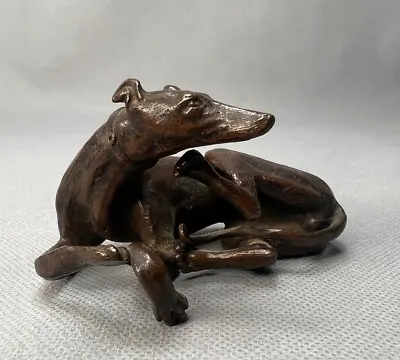 £408.83 • Buy Antique French Bronze Sculpture Figurine Whippet Greyhound Dog