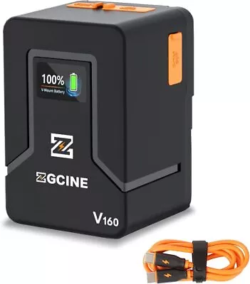 $149 • Buy ZGCINE ZG-V160 V-Mount Battery 14.8V 9600mAh V-Lock Rechargeable Li-ion Battery