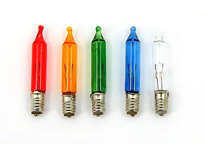 12v 1.1W E5 LES Lilliput 5 Pack Multi Colour Replacement Christmas Light Bulbs. • £9.99