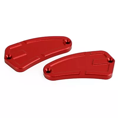 Brake + Clutch Reservoir Caps Red For MV Agusta Dragster 800 RC RR SCS Rosso AUS • $44.81