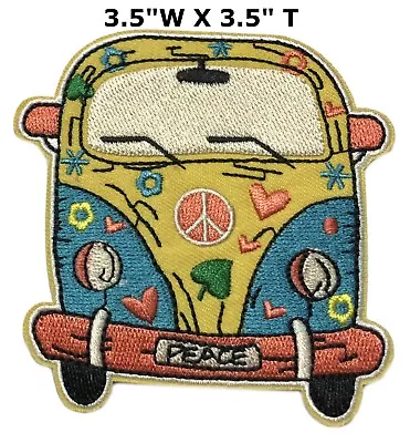 Woodstock Patch Iron On Peace Love Music Fest Dove Hippie Boho Retro Psychedelic • $4.87