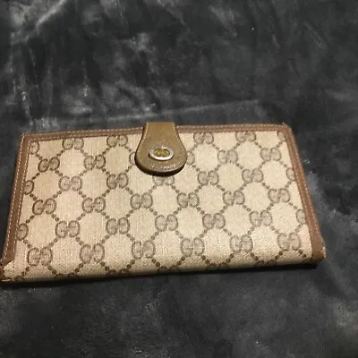 $120 • Buy Authentic Vintage 80s 90s Gucci Made In Italy Monogram Designer Wallet