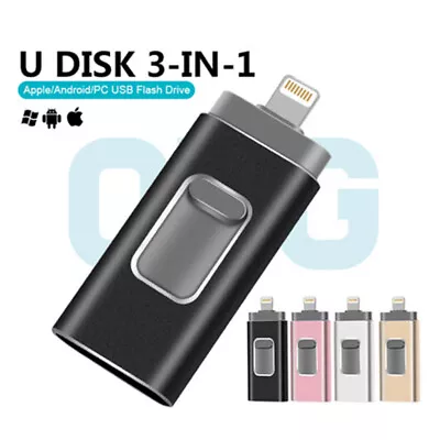 2TB 1TB 128GB USB 3.0 IFlash Drive Photo Storage Memory Stick For IPhone IPad PC • £14.99