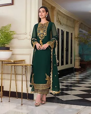 £41.99 • Buy New Wedding Indian Designer Dress Party Wear Salwar Kameez Pakistani Bollywood