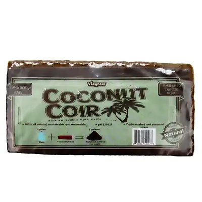 1.4 Lbs./650G Premium Coco Coir Soilless Grow Media Coconut Coir Brick • $13.53