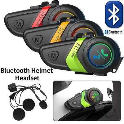 2022 Motorcycle Helmet Headset Wireless Bluetooth Headphone Speaker Hands-free • $25.99