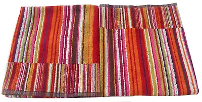 MISSONI TWO BATH TOWELS  COTTON ECOLOGIC HYPOALLERGENIC 70x115cm 27X45  FIZZ T59 • $125