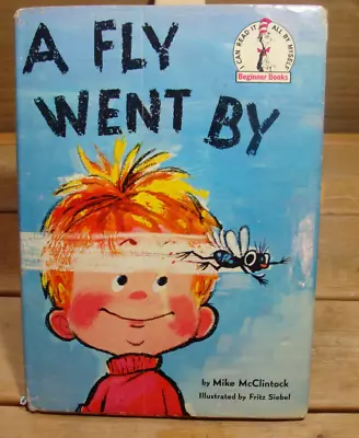 A Fly Went By (1958 HC) McClintock 1st Ed Bug Children's Beginner Books Vintage • $16.99