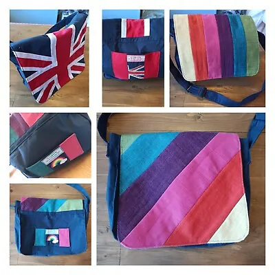 Rainbow/Union Jack Shoulder Bag Satchel • £25
