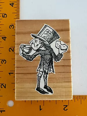 Alice Of Wonderland Mad Hatter Having Tea Rubber Stamp By Unbranded • $8.49