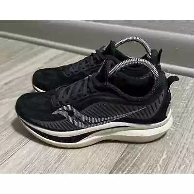 Saucony Womens 9 Endorphin Speed 2 Road Running Marathon Black Shoes Sz 8.5 • $29.99