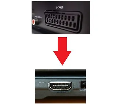 DVD/VHS Recorder Video Tape Cassette VCR Scart To HDMI TV Port Converter Adapter • £18.80