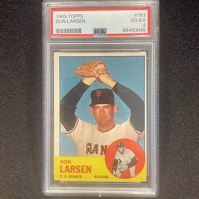 1963 Topps - #163 Don Larsen PSA 4 Very Good/Excellent • $1