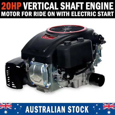 $829 • Buy 20HP Vertical Shaft Petrol Engine Ride On Mower Motor With Electric Start