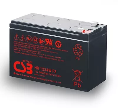 CSB 12V 9AH AGM SLA Battery   12V 7Ah 7.2ah For Eaton MGE UPS NBN Alarm • $39.99