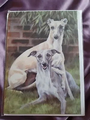 £2.99 • Buy Whippets Greetings Card Whippet Birthday Card BLANK Dog Cards Dogs Greyhound