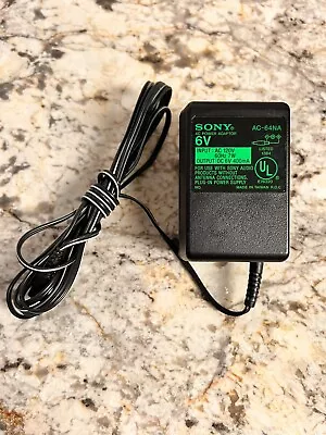 Sony Discman AC Power Adapter 6V AC-64NA AC 120V DC 6V 400mA OEM Clean • $9.59