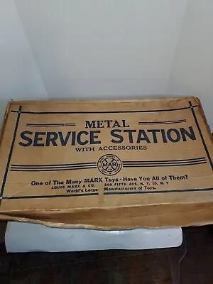 1950s Marx Metal Service Station Original Packaging And Inserts BOX ONLY AS IS • $29.99