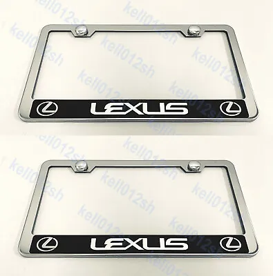 2pcs [LexusReversed Style] STAINLESS STEEL CHROME License Plate Frame Holder • $25.10