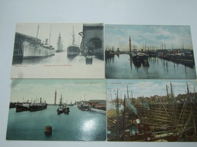 £5 • Buy 4 X Grimsby Docks Postcards