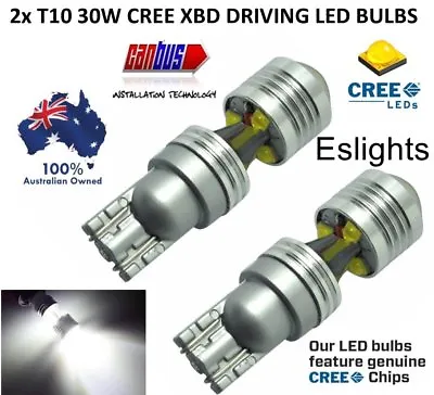 2x T10 W5w 12v 30w Cree Led Headlight Driving Bulbs Canbus Interior Light Parker • $16