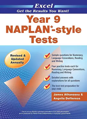 Excel Naplan*-Style Tests Year 9 • $33.98