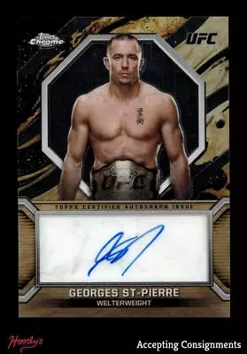 2024 Topps Chrome UFC Marks Of Champions Autographs Georges St-Pierre AUTO • $20.50