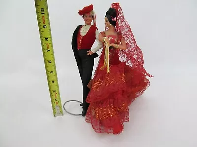 2 Vintage Flamenco Dancer Dolls Marin Chiclana Man And Women • $19.99