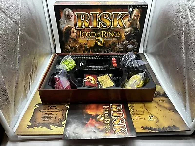 RISK Lord Of The Rings Middle Earth Conquest Board Game 100% COMPLETE! • $27.95