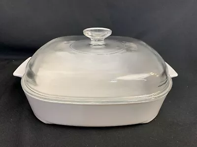 Corning Ware Microwave 10  Browning Dish MW-A-10-B With Pyrex Glass Lid A-12-C • $16.99