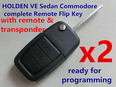 2x HOLDEN Commodore VE Sedan Berlina Omega Calais Complete Remote Flip Key • $93