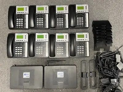 XBLUE 2 Units Of X-50 Office Phone System W/ 6 X-3030 V2 Phones • $609.99