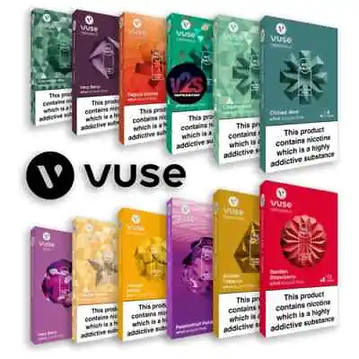 Vuse Pro Pods VPro- Nicotine Salts 6mg 12mg 18mg 2 Pods Per Pack • £8.99
