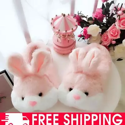 Cute Rabbit Slippers Bunny Closed Toe Slippers Thickened Cozy For Men Women • $28.04