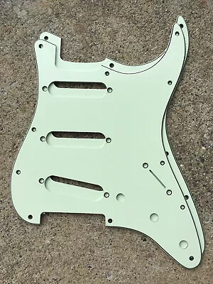 2 Strat (Fender  Stratocaster ) Style Pick Guards - Mint Green 3-Ply 11-Hole • $16.95
