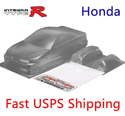 1/10  RC  Drift Racing Honda Integra R DC2 Clear Transparent Body Shell 190mm • $73.50