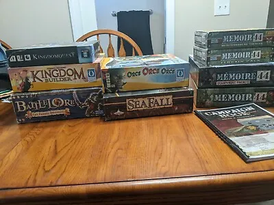 Memoir 44 (and Expansions!) Seafall Kingdom Builder Battlelore Orcs Orcs Orcs • $350