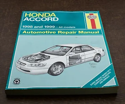 Haynes Repair Manual #42014 Honda Accord 1998-1999 • $16.50
