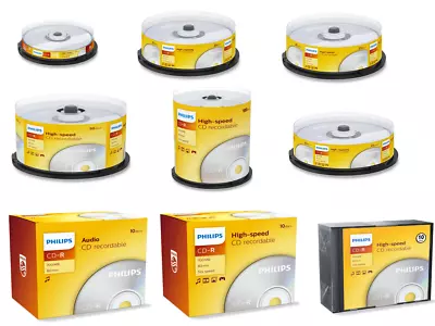 Philips CD-R/Audio CD-R 80Min 700/800MB 40/52x 10/25/50/100 Pack • £11.49