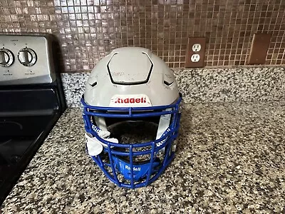 Riddell Speed FLEX Football Helmet Gray W/ Royal Blue Facemask X Large XL • $399
