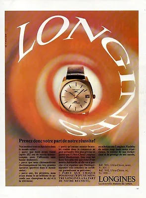 £3.10 • Buy ▬► Advertising - Original French Print Advert - LONGINES Ultra-Chron Watch