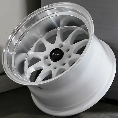 15x9 White Wheels Vors TR3 4x100/4x114.3 0 (Set Of 4)  73.1 • $519