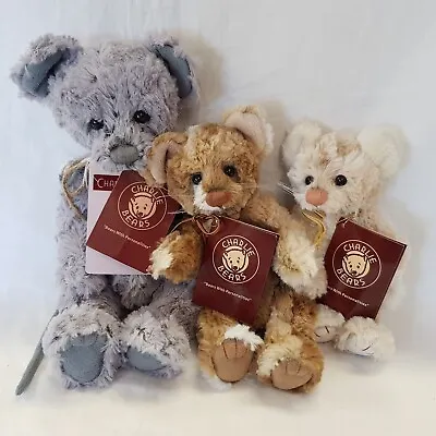 Charlie Bears Hickory Dickory & Doc With Tags. 3 Collectable Soft Toys. Age 14+ • £99.99