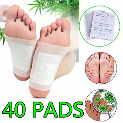 40 PCS Detox Foot Pads Patch Detoxify Toxins Fit Health Care Pad Cleanse Health • $7.89