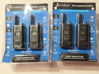 4 NEW Cobra PX500 WMT Walkie Talkies Pro Business Two-Way Radios • $49.90